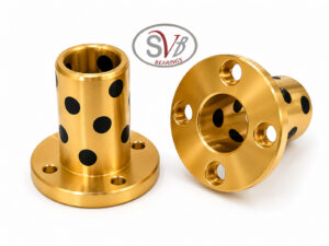 Graphite Filled Round Flange Bronze Bush